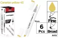 Marker Chromax z 2 końcówk. yellow 45 - tantis.pl
