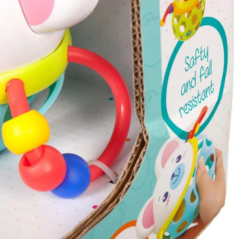 Bam Bam. Kula gumowa z grzechotką - tantis.pl