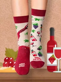 Skarpety wino 41-46 - tantis.pl