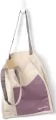 Bookaroo Torba bawełniana Aubergine&Cream - tantis.pl