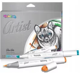 Markery pastelowe do szkicowania. Artist Colorino Kids. 12 kolorów - tantis.pl
