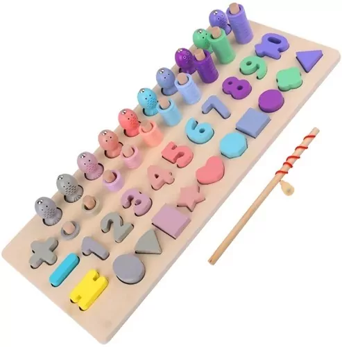 Magnetyczna układanka. Montessori, pastelowa - tantis.pl