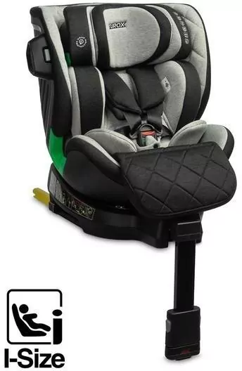 Caratero Fotelik Turox I-Size szary (40-150cm) - tantis.pl