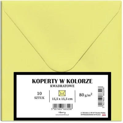 Koperty A5 blady żółty