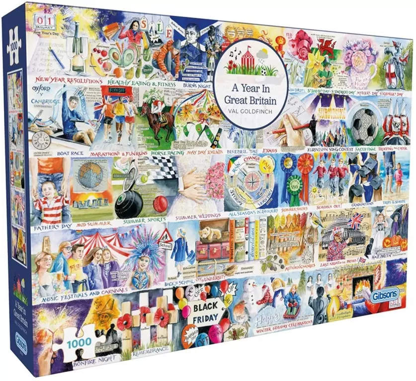 Puzzle 1000 Rok w Wielkiej Brytanii - tantis.pl