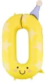 Balon foliowy Cyfra 0 żółty 86cm - tantis.pl