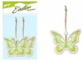Motyle zawieszka drewniana zielona 2szt 7cm - tantis.pl