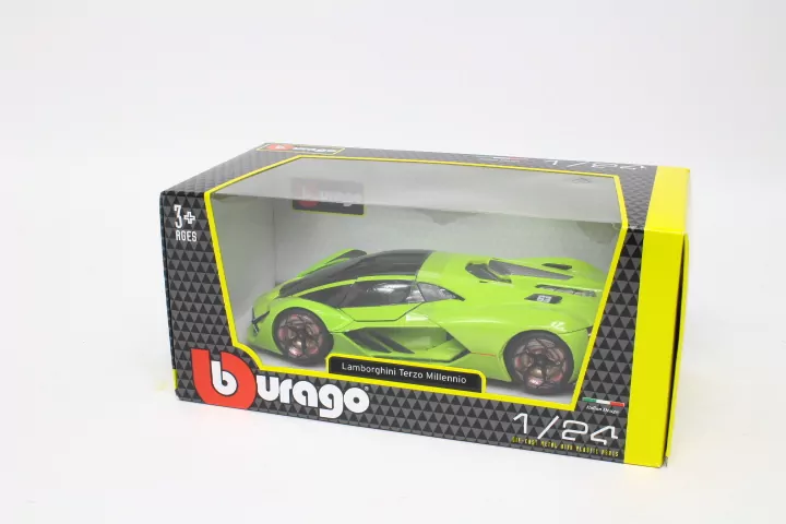 Lamborghini Millennio Light Green 1:24 BBURAGO - tantis.pl