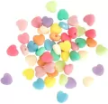 Koraliki akrylowe macaron hearts 50szt - tantis.pl