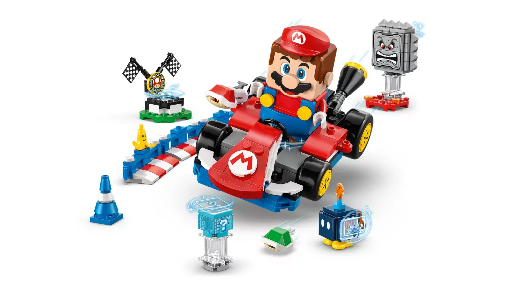 LEGO® Super Mario.  Mario Kart™ — Interaktywna figurka LEGO® Mario™ i Standard Kart 72043 - tantis.pl