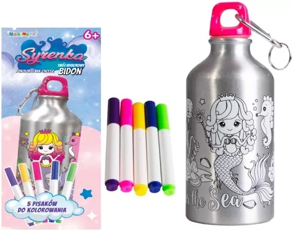 Bidon 500ml z Syrenką do kolorowania - tantis.pl