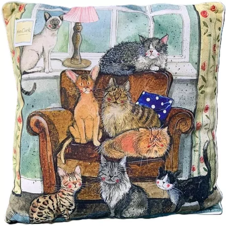 Poduszka CU35 Dom pełen kotów - tantis.pl