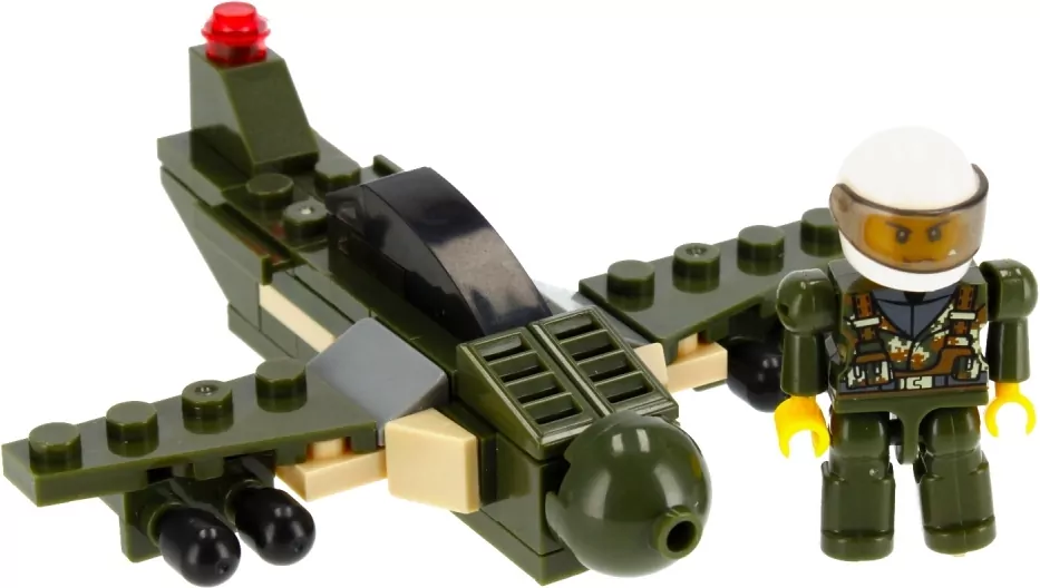 Klocki konstrukcyjne Alleblox Military Force 63-64 elementy, mix - tantis.pl