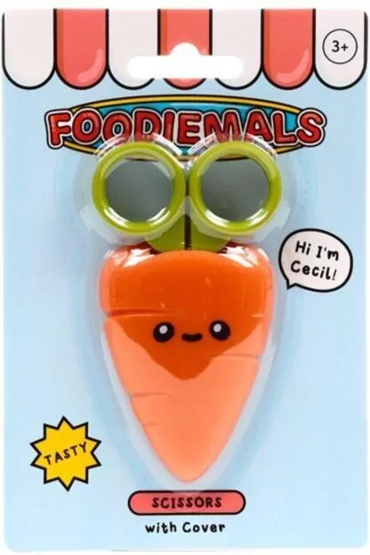 Nożyczki dla dzieci Foodiemals Cecil the Carrot - tantis.pl