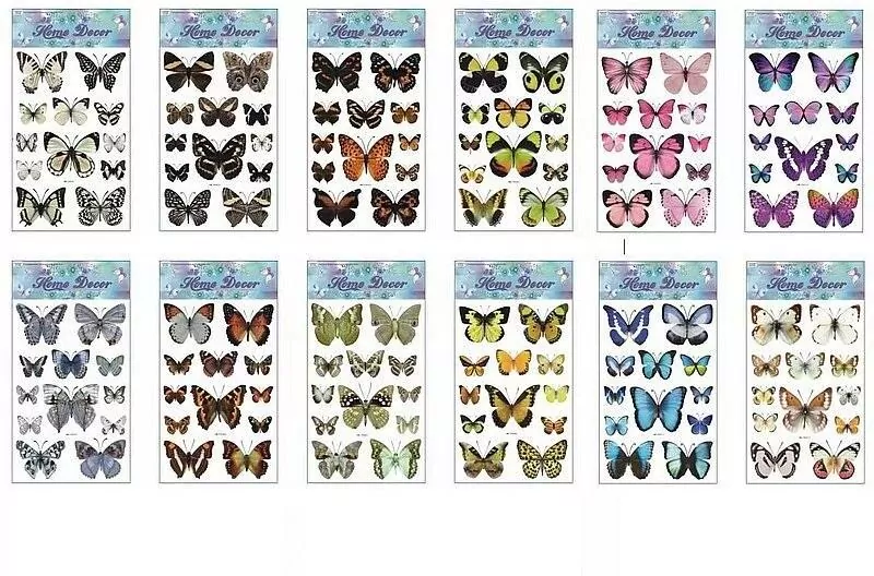 Naklejki motyle 60x31cm MIX - tantis.pl