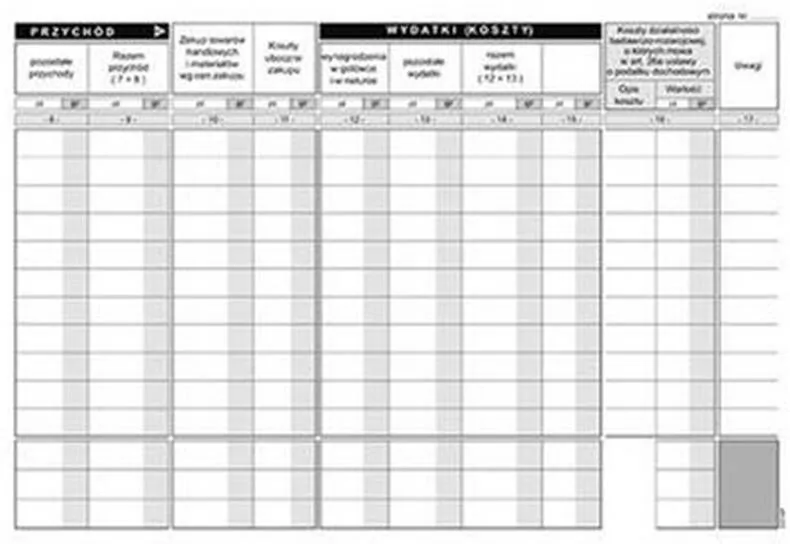 Podatkowa księga przychodów i rozchodów, Druki offsetowe Michalczyk I Prokop A5 (K-3u) - tantis.pl