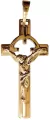 Zawieszka Krzyżyk Pozłacany 32x15mm - tantis.pl