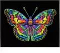 Diamond Dotz - Adults Flocked Neon Butterfly - tantis.pl
