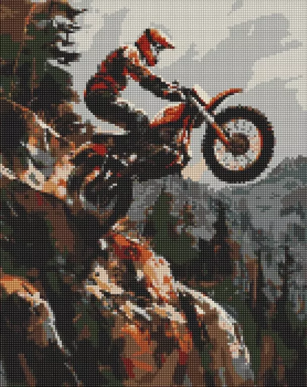 Diamentowa mozaika - Ekstremalny w górach 40x50cm - tantis.pl