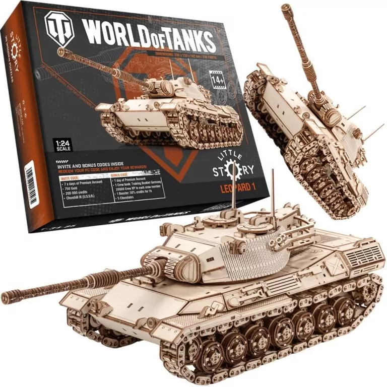Puzzle drewniane 3D - Leopard 1 - tantis.pl