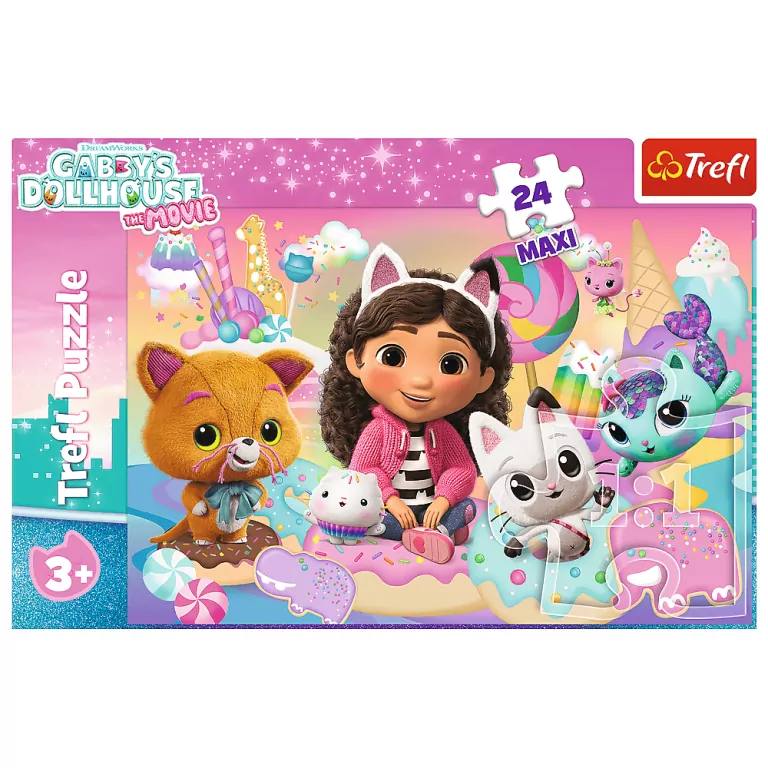 Puzzle 24 Maxi Koci świat Gabby TREFL - tantis.pl