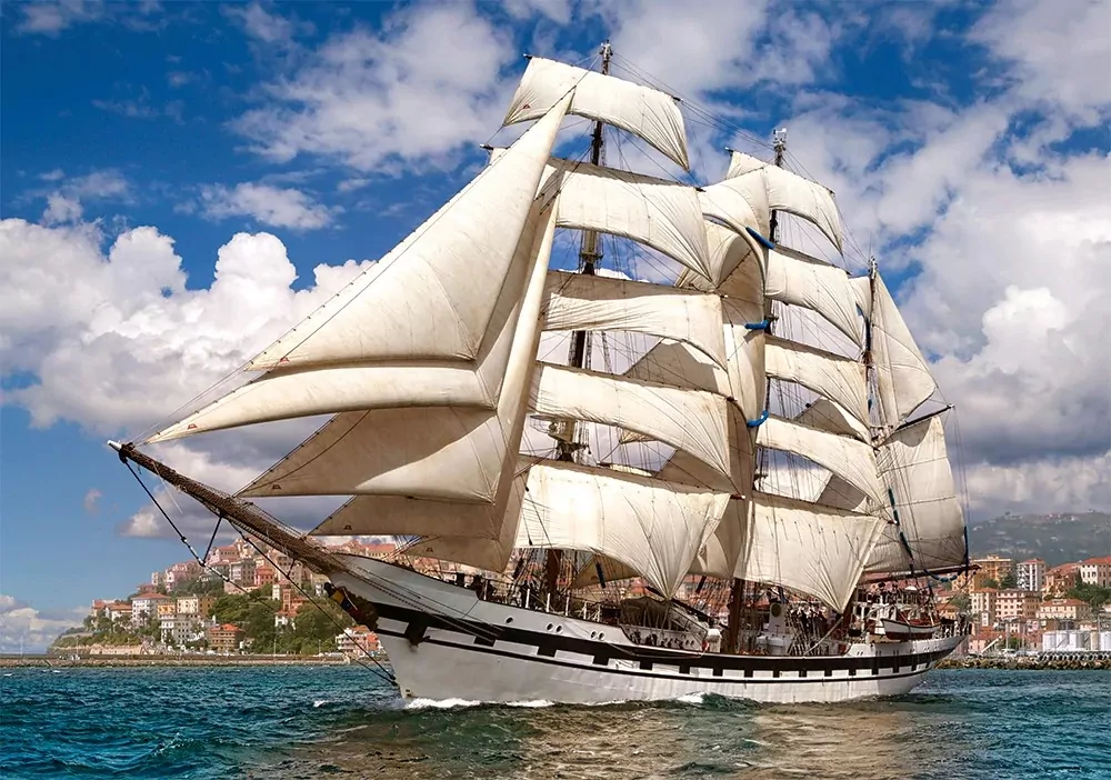 Puzzle 500. Tall Ship Leaving Harbour - tantis.pl