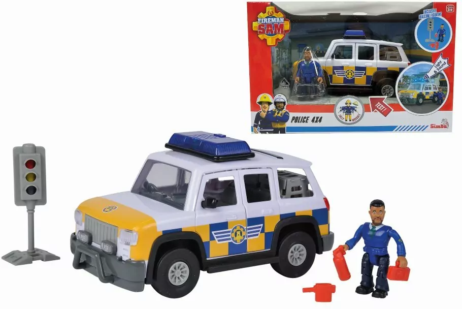 Jeep policyjny z figurką. Strażak Sam - tantis.pl