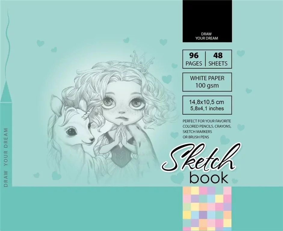 Sketchbook. Szkicownik 96 kartek. 148 x 105 mm - tantis.pl