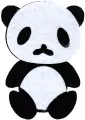 Filcowe pandy 3D 42x60mm biało-czarne 4szt - tantis.pl