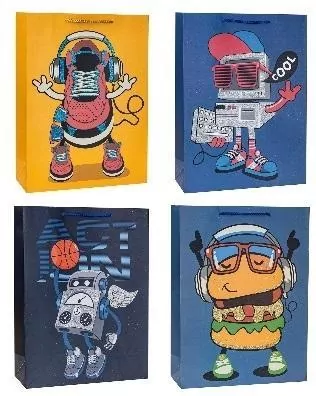 Torebka z brokatem 18x23x8cm mix ROZETTE. 1 sztuka - tantis.pl