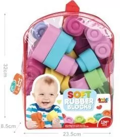 Klocki miękkie w plecaku