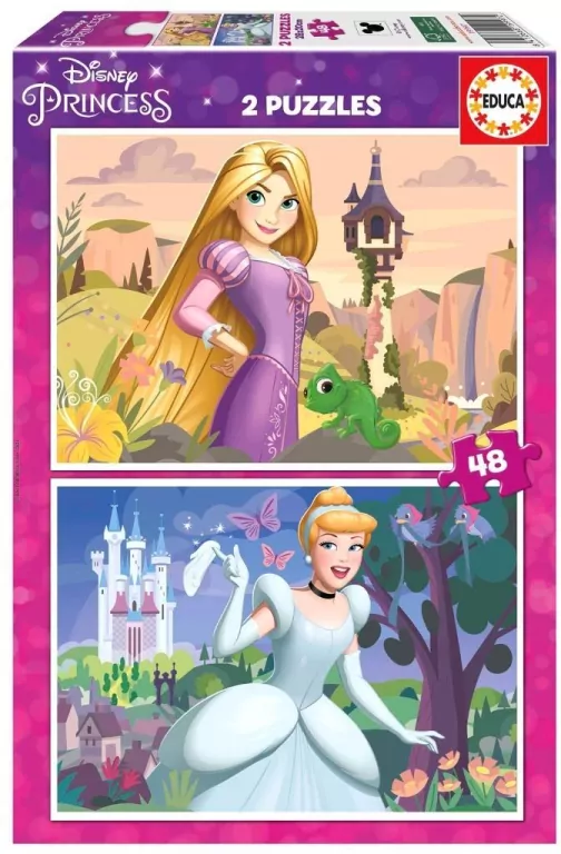 Puzzle 2x48 Zaplątani Kopciuszek - tantis.pl