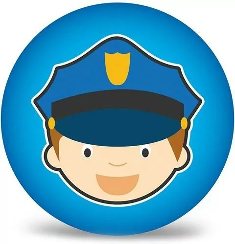 Piłka PVC 230MM - Policjant - tantis.pl