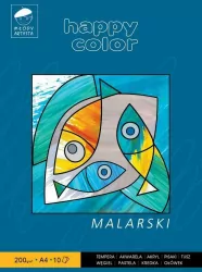 Blok malarski A4/10K 200g happy color.