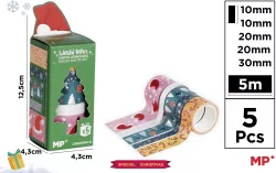 Taśmy dekoracyjne świąteczne washi