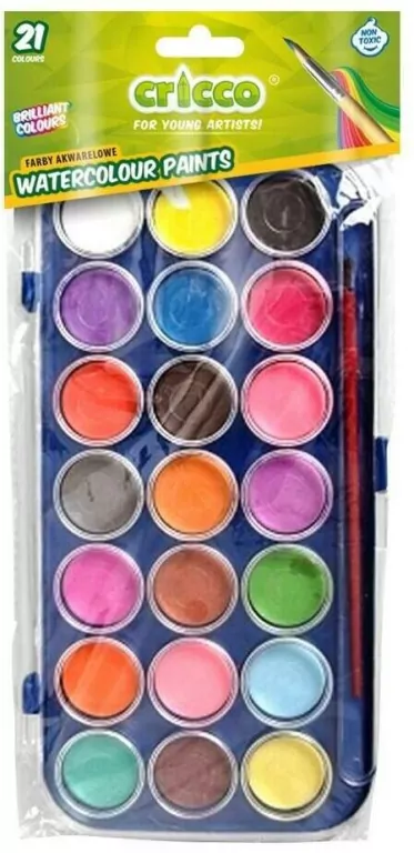 Farby akwarelowe 21 kolorów - tantis.pl