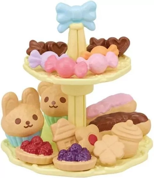 Sylvanian Families. Stół, krzesła i mnóstwo słodkości. Sweets Party 5742 - tantis.pl