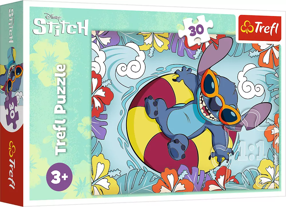 Puzzle 30 Lilo&Stitch na wakacjach TREFL - tantis.pl