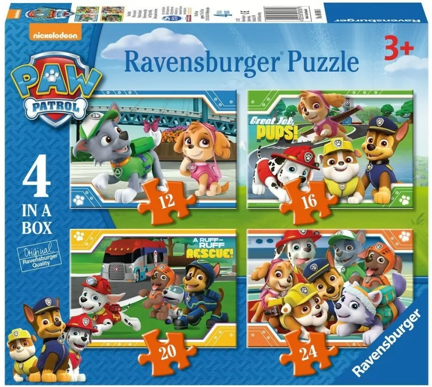 Puzzle 4w1. Psi Patrol - tantis.pl