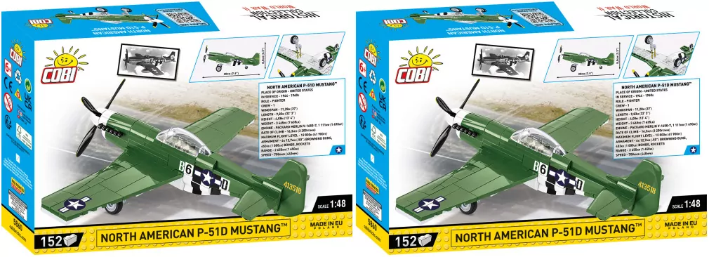 Multipak: HC WWII North American P-51D Mustang x2 - tantis.pl