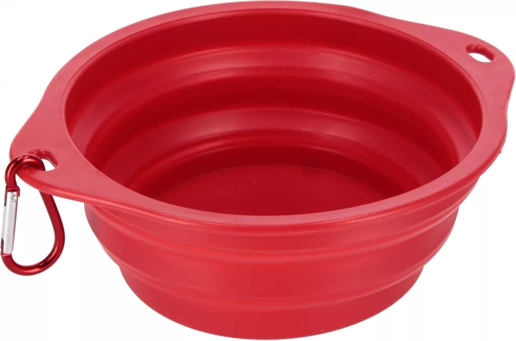 Miska silikonowa składana czerwona 19cm - tantis.pl