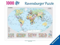 Ravensburger. Puzzle 1000. Polityczna mapa świata