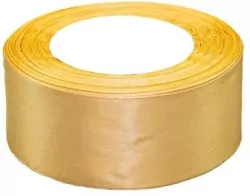 Wstążka satynowa złota, 50mmx32m