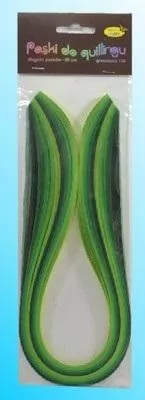 Paski do quillingu 10mmx50cm. Zielone - tantis.pl