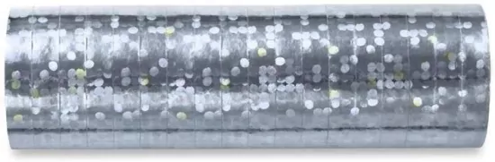 Serpentyny holograficzne srebrne 3,8m