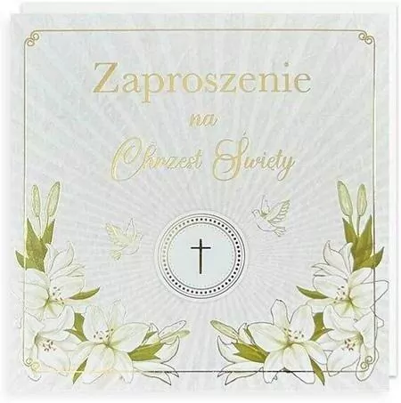 Zaproszenie Chrzest 5szt - tantis.pl