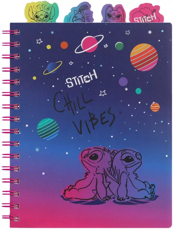 Kołobrulion A5 Disney Black Stitch 100 kartek wzór 1 - tantis.pl