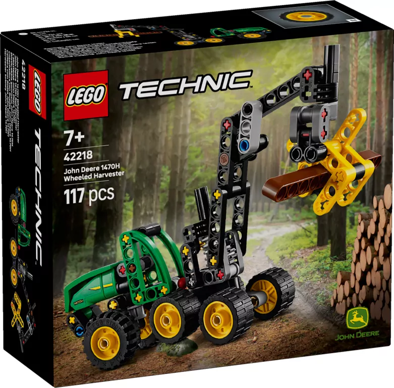 LEGO® Technic. Harwester kołowy John Deere 42218 - tantis.pl