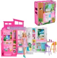 Barbie Fashionistas, Przytulny domek + Lalka HRJ77 - tantis.pl