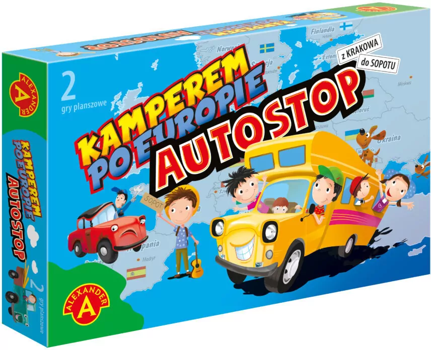 Gra 2w1. Kamperem po Europie. Autostop - tantis.pl
